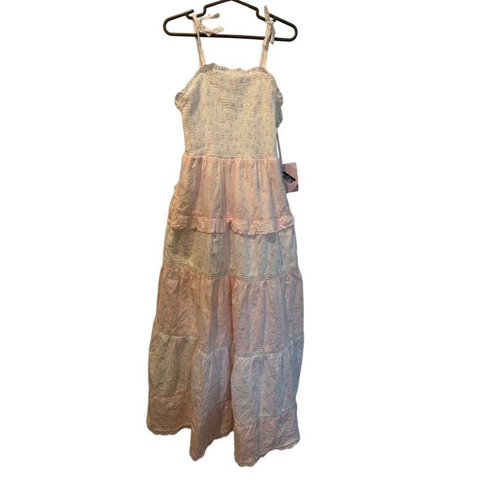 ⭐️ Girl LoveShackFancy Tiered Maxi Sundress. Size 10. NWT Vacation Easter Summer